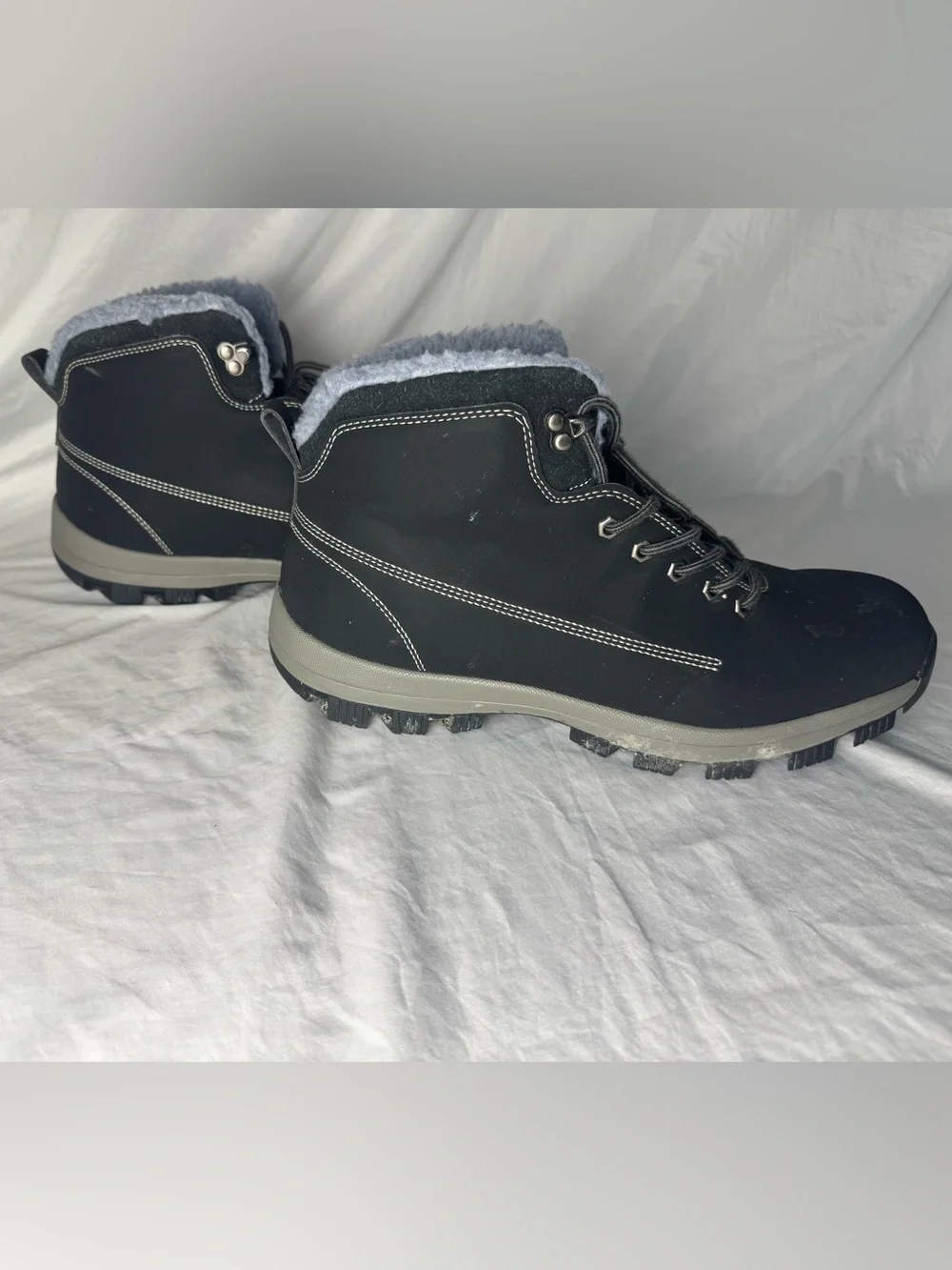 🥾 Men's Waterproof Winter Snow Boots EU 46 Approx. US 12 Insulated Cold Weather